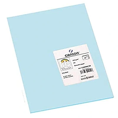 Imagen de Cartulina guarro din a4 azul cielo 185 gr paquete 50 hojas