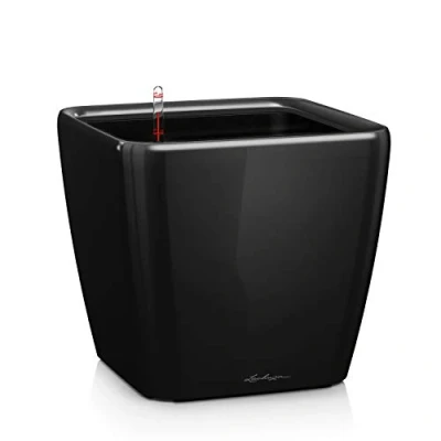 Imagen de Lechuza 16169 Maceta Quadro Premium 35 LS Kit completo, color negro (35 x 33)
