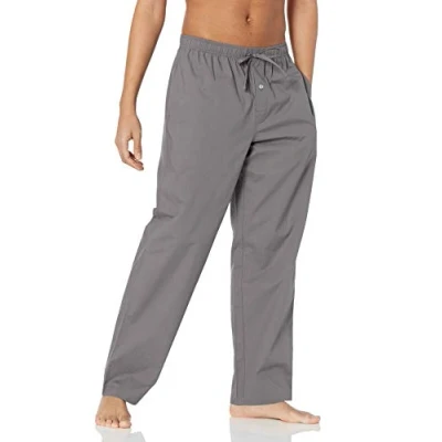 Imagen de Amazon Essentials Pantalón de Pijama Tejido Ajuste Recto Hombre, Gris, S