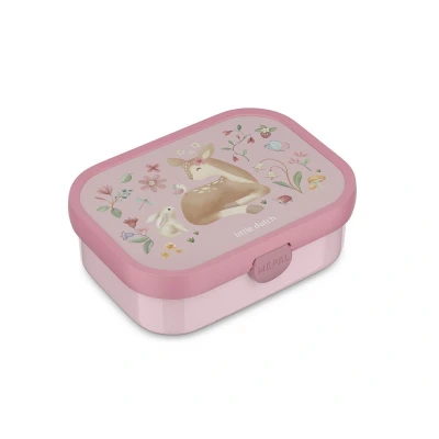 Imagen de Mepal Fiambrera Campus Little Dutch Bento Box para Niños Lonchera con Compartimento y Tenedor Cierre de Clip Sin BPA apta Lavavajillas 750 ml Fairy Garden