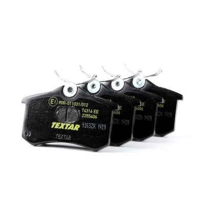Imagen de TEXTAR 2355406 Juego de pastillas freno no preparado para indicador desgaste con tornillos pinza RENAULT: CLIO 3, MEGANE 4, 2