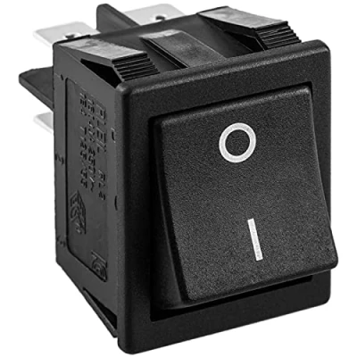 Imagen de BeMatik Interruptor basculante momentáneo Negro DPST 4 Pin