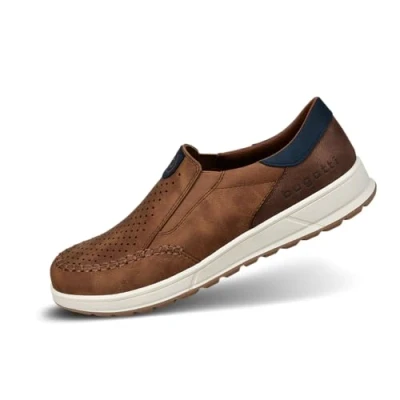 Imagen de bugatti Casual Slip on Sneakers, Slippers with Elastic Band and Logo, Zapatillas Hombre, Coñac, 41 EU