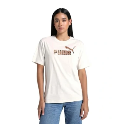 Imagen de Puma Graphic Animal Relaxed TEE Camiseta estampada, Mujer, Talla: XS, Alpine snow