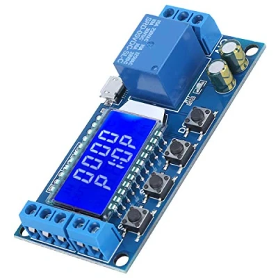 Imagen de Time Delay Relay XY LJ02 Módulo de Relé USB 6 30V Interruptor Control del Temporizador Activador Ciclo Controlador con Pantalla LCD
