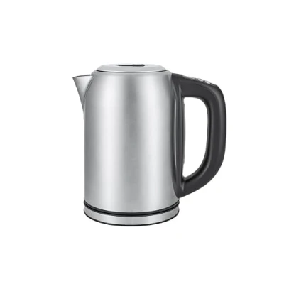 Imagen de Amazon Basics Hervidor de acero inoxidable con pantalla digital, controlador Strix, función conservación calor, control temperatura, 1.7 l, enchufe europeo, Plateado