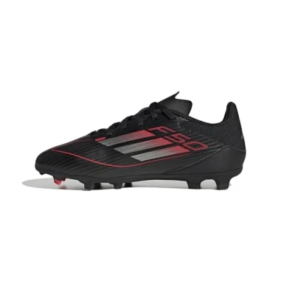 Imagen de adidas Performance F50 League FG/MG Unisex Botas de fútbol con tacos para niños, Talla: 35.5, Core black/iron metallic/lucid red Zapatos