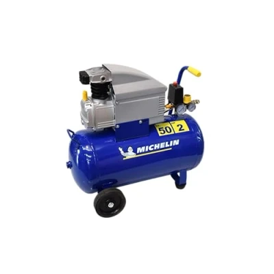 Imagen de MICHELIN Compresor de aire MB5020 Tanque 50 litros Motor 2 CV Presión máxima 8 bar Flujo 170 l/min 10,2 m3/h