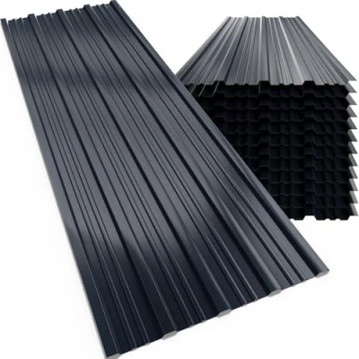 Imagen de Chapas perfiladas set de 12 antracita 7m² 129x46cm