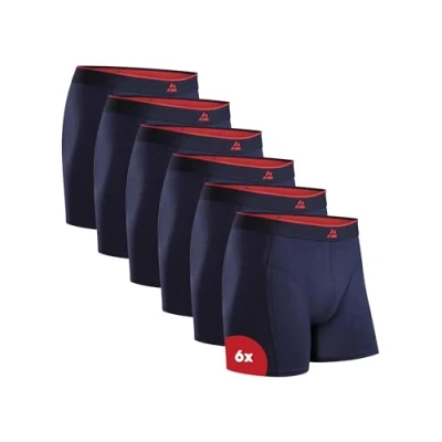 Imagen de DANISH ENDURANCE Calzoncillos de Bambú Premium para Hombre, Bóxers Hombre Transpirables, 6 Pack Azul Marino L