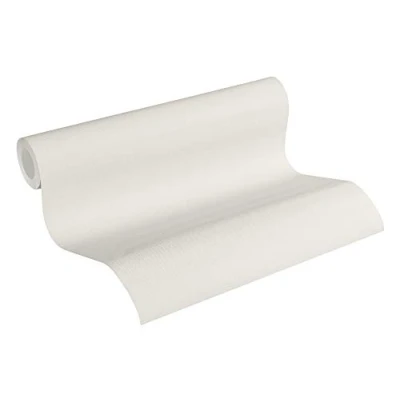 Imagen de A.S. Création Papel pintado Liso Blooming tejido no 10.05 m x 0.53 Crema Fabricado en Alemania 372682 37268 2