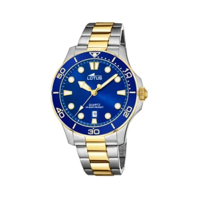 Imagen de LOTUS Reloj Modelo 18760/1 de la colección Excellent, Caja 44,5 mm Azul con Correa Acero Bicolor para Caballero