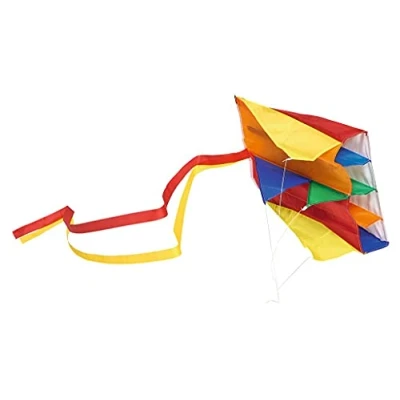 Imagen de moses 38130 Bunter Taschen flugdrachen Dragones Volador de Bolsillo, Listo para Empezar, una Sola línea a Partir 4 años, Cometa Infantil Colorida con Bolsa Transporte, Multicolor, L