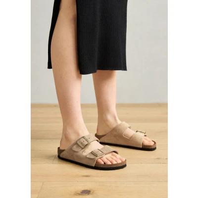 Imagen de Birkenstock Arizona (Pelle) Sandalia de Cuero para Mujer con Doble Banda 40/Sandcastle N