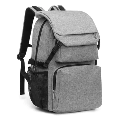 Imagen de Kono Mochila de Viaje 25L, Bolsa Escolar para Portátil 15.6&quot;, Impermeable y Ligera, Ideal Senderismo, Picnics Vacaciones, con Varios Bolsillos (Gris)
