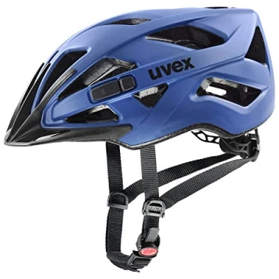 Imagen de uvex touring cc, casco todoterreno ligero unisex, ajuste de talla individualizado, luz LED opcional, blue matt, 56 60 cm