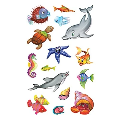 Imagen de Avery Zweckform 53707 Niños pegatinas, animales marinos, 30 pegatinas