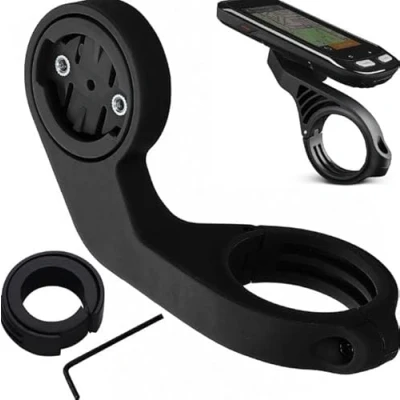 Imagen de kwmobile Soporte GPS Compatible con Garmin Edge Manillar Bicicleta para navegador Negro
