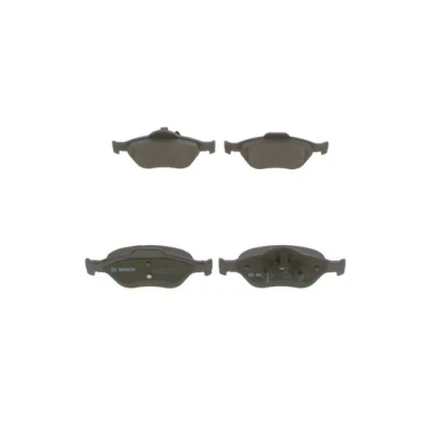 Imagen de BOSCH 0 986 424 558 Juego de pastillas freno Low Metallic con instrucciones montaje, Chapa antichirridos, clip émbolo FORD: FIESTA 5