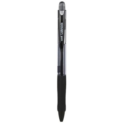 Imagen de Uniball Laknock Lote de bolígrafos retractables (12 unidades, recargables, punta mediana), color negro