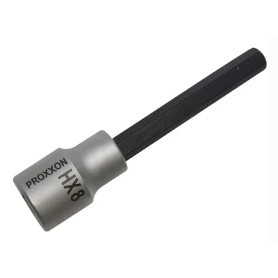 Imagen de PROXXON 23 486 2223486 Vaso 1/2&quot;+ Punta Allen l/100, Multicolor, Hx 8 mm