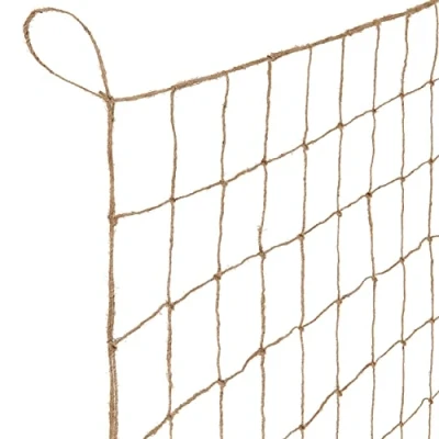 Imagen de GardenGloss Red de Yute con Gran Anchura Malla Vegano y 100% Biodegradable para Pepinos, Tomates Otras Hortalizas Soportes Trepar (2m x 2.5m)