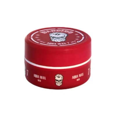 Imagen de Bandido Aqua Hair Wax No.7 Rojo 150ml gel para el cabello Cera en con aroma afrutado y fijación fuerte.