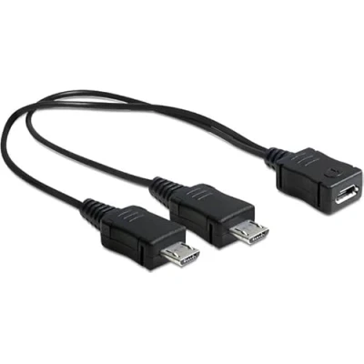 Imagen de Delock 20.5cm, Usb Micro b 2 X Cables