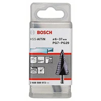 Imagen de Bosch 2 608 588 072 Broca escalonada HSS AlTiN 6 37 mm, 10,0 93 mm (pack de 1)