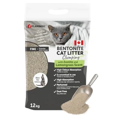 Imagen de Flamingo Cat Litter Lemongrass Scent 12KG