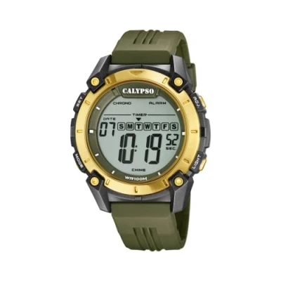 Imagen de CALYPSO Reloj Hombre K5814/1 Digital For Man Caja de Caucho Multicolor Correa Verde