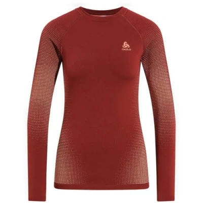 Imagen de Odlo Performance Warm Eco Undershirt, Rojo, Small para Mujer