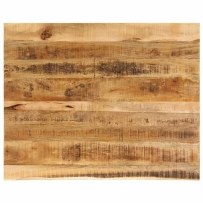 Imagen de vidaXL Tablero de Mesa Borde Natural Madera Maciza Mango 90x80x2,5 cm