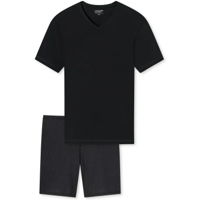 Imagen de uncover by Schiesser Vausschnitt Schlafanzug KURZ Pijama, Hombre, Talla: 48, Schwarz