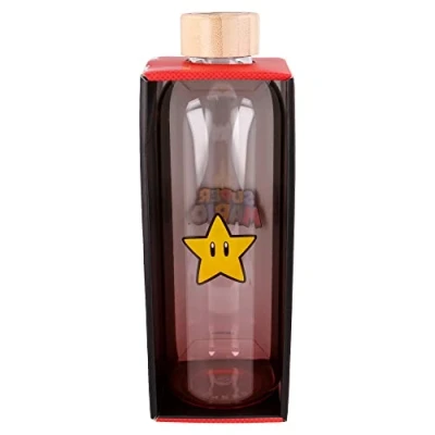 Imagen de Stor8412497003839Vidrio Botella, 1030 ml Capacidad, Super Mario