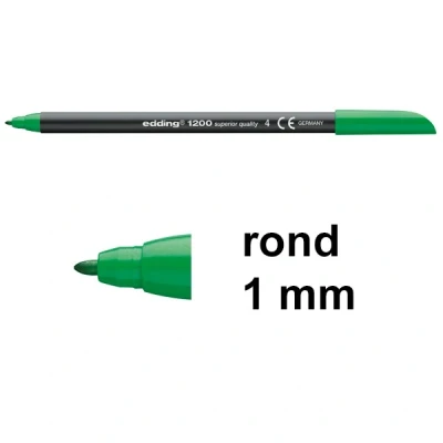 Imagen de Edding 1200 Rotulador verde de punta redonda (1 mm)