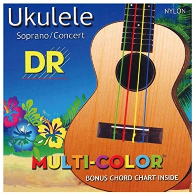 Imagen de DR String UMCSC Ukelele Multicolor Soprano/Concert Juego Cuerdas