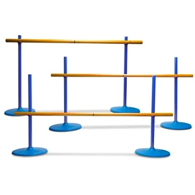 Imagen de BS Toys, juegos de obstáculos, obstáculos para que los niños salten, parkour al aire libre, adecuado interiores y exteriores, 102 x 2 56 cm, plástico