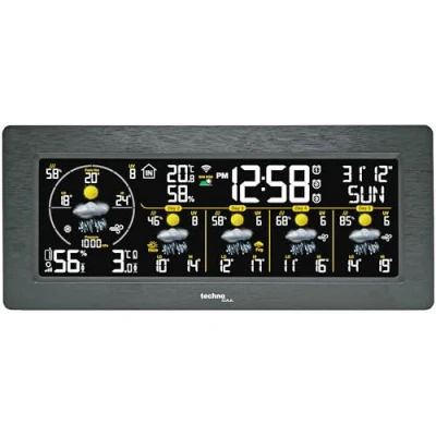 Imagen de tchnoline Estación meteorológica Smart Life WD3050: predicciones precisas de 5 días, control aplicaciones, funciones alarma y más: ¡tu experto meteorológico personal en casa!