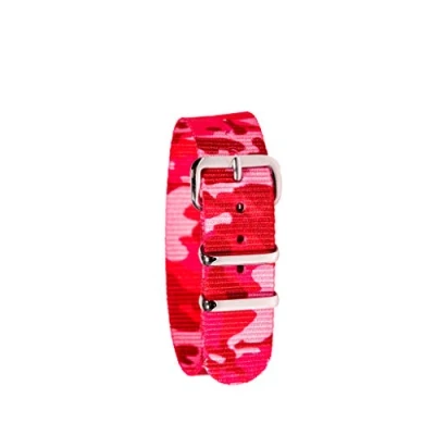 Imagen de EasyRead Time Teacher ERWS PC Correa para reloj infantil, diseño de camuflaje azul, 16mm, rosa, 0