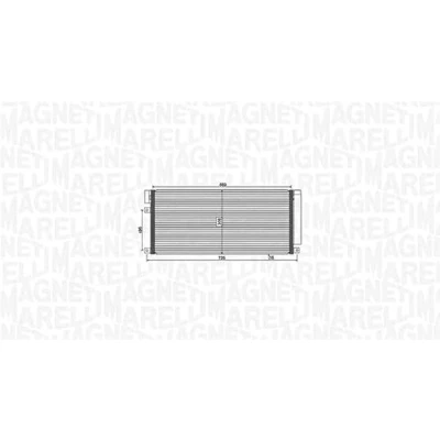 Imagen de MAGNETI MARELLI 350203806000 Condensador con secador 669x308x16 308 669 16 VAUXHALL: Mokka / X, CHEVROLET: Trax