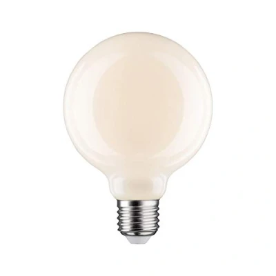 Imagen de Paulmann 28624 lámpara LED filamento G95 6 vatios clásico bombilla regulable opal 2700 K blanco cálido E27