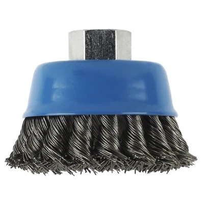 Imagen de Bosch 2 609 256 503 Cepillo de vaso para amoladoras angulares y rectas, alambre ondulado, latonado, 75 mm