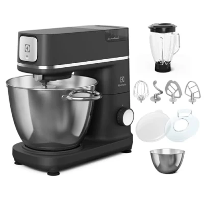 Imagen de Electrolux Asistente de cocina Serie 800 E6KM1 8BPT, Batir, mezclar y amasar, Incl. Tazones 6 4 l, con batidor batidora, tapa fermentación masa, bombilla LED integrada, 1200 W,