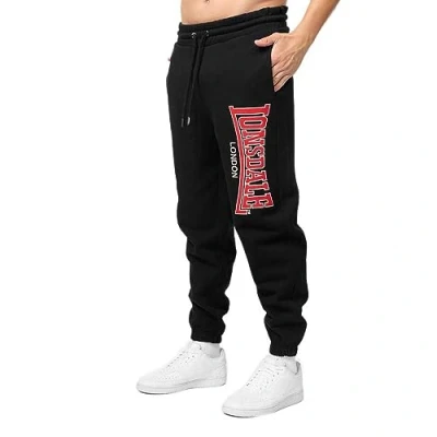 Imagen de Lonsdale Jogging Normale Passform Coiree Pantalones deportivos, Hombre, Talla: XL, Black red white