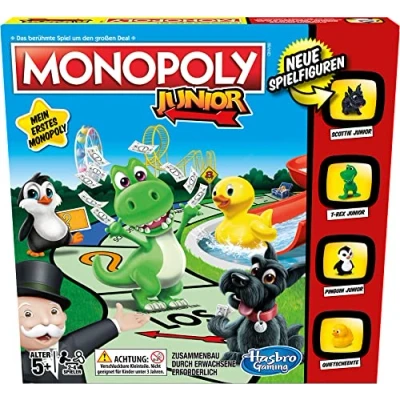 Imagen de Hasbro Gaming Monopoly Junior Juego de Tablero, Simulación económica, Multicolor en Aleman