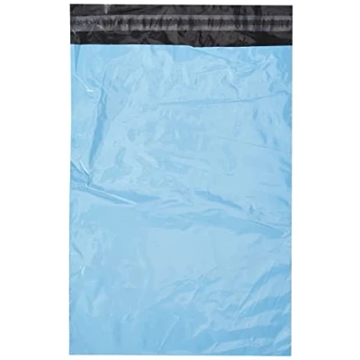 Imagen de Triplast Bolsa de plástico para envíos postales, color azul claro, celeste 10&quot; x 14&quot;