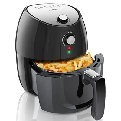 Imagen de Aigostar Freidora sin aceite eléctrica extraíble 1500 W de aire caliente BPA. Apagado automático Cesta antiadherente Fácil limpiar.