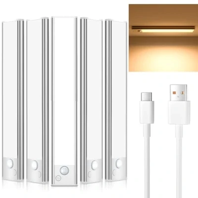 Imagen de JEKEMORYE Luces Calida Luz LED Sensor Movimiento Cocina Viene con el 3pcs cable de carga tipo C