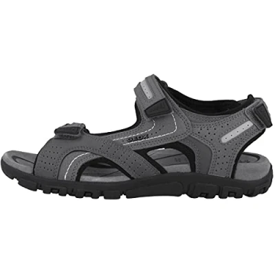 Imagen de Geox Uomo Sandal Strada D, Sandalias para Hombre, Multicolor (Stone/Lt Grey), 39 EU